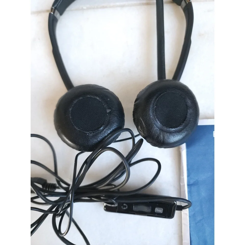 Plantronics Blackwire C420 Headband Headset Black USB-A Corded + Carry Case